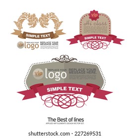 The best Vector set vintage labels.