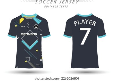 Best vector soccer jersey template sport t shirt design