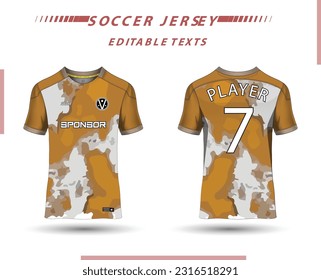 Beste Vektorsoccer-Jersey-Vorlage Sport-T-Shirt-Design