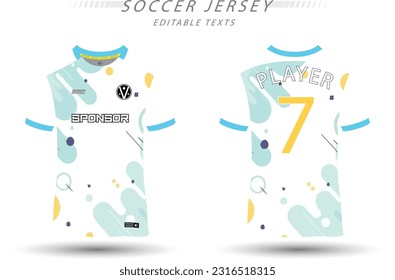 Best vector soccer jersey template sport t shirt design