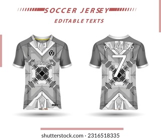 Beste Vektorsoccer-Jersey-Vorlage Sport-T-Shirt-Design