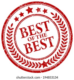 Best Of The Best Vector Stamp