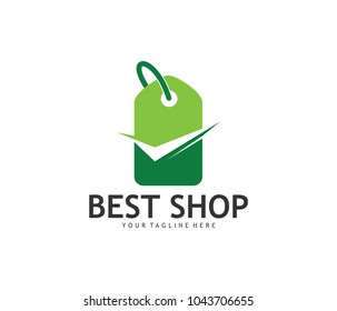 best verified online shop vector logo design template