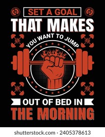 The best version gym T-shirt design.