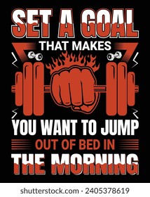 The best version gym T-shirt design.
