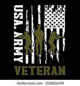 Best Veteran Quotes Usa Army Veteran T-Shirt Design Temp[late.