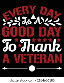 Best Veteran T-shirt Design Vector