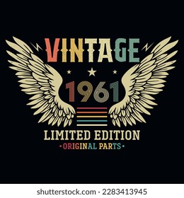 Best vintage birthday graphics tshirt design
