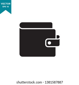 best wallet icon vector logo template 