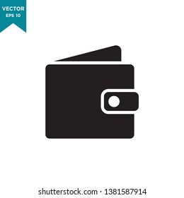 best wallet icon vector logo template 