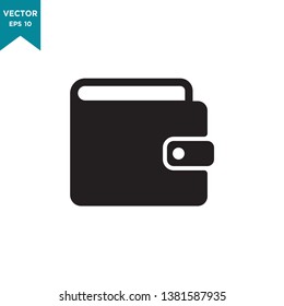 best wallet icon vector logo template 