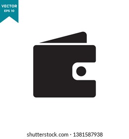 best wallet icon vector logo template 