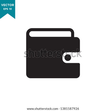 best wallet icon vector logo template 