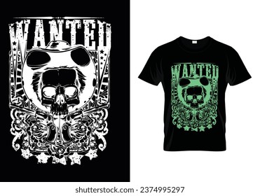 Best Wanted t shirt design