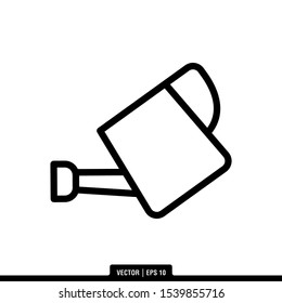 The best Watering Can icon vector, illustration logo template in trendy style. Suitable for many purposes.
