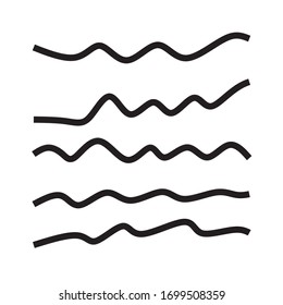 The best wave icona vector, illustration logo template in trendy style. Can be used for many purposes.