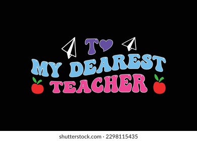 Best wavy groovy teacher t shirt design