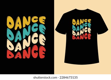 Best Wavy Retro Typography T Shirt Design