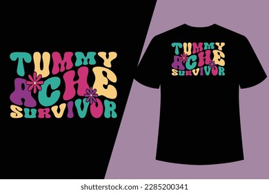 Best Wavy Retro Vintage Typography t Shirt Design vector groovy t shirt design gymnastic t shirt design 