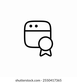 best website award icon sign vector