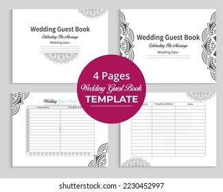 Best Wedding Guest Book interior Bundle	
