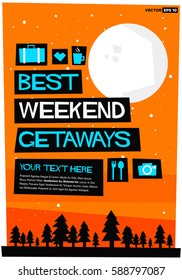 Best Weekend Getaways Travel Poster