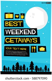 Best Weekend Getaways Travel Poster