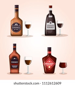 best whiskey bottles and cups