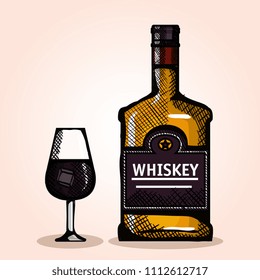 best whiskey bottles and cups