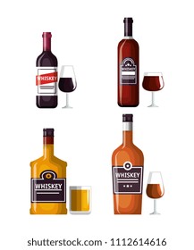 best whiskey bottles and cups