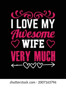 Best wife vector t-shirt design