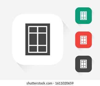 The best Window icon vector, illustration logo template in trendy style