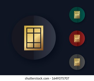 El mejor vector de icono de ventana, plantilla de logotipo de ilustración en estilo moderno