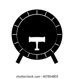 best wine barrel icon vector illustration design