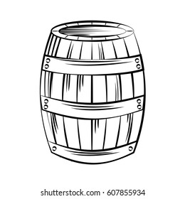 best wine barrel icon vector illustration design