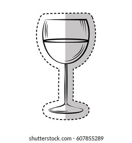 best wine cup glass vector illustration design