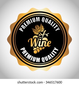 melhor design de vinho, ilustração vetorial eps10 gráfico 