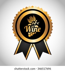 Mejor diseño de vino, Ilustración vectorial EPS10 gráfico 