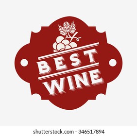 best wine design, vector illustration eps10 graphic 