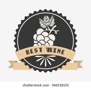 best wine design, vector illustration eps10 graphic 
