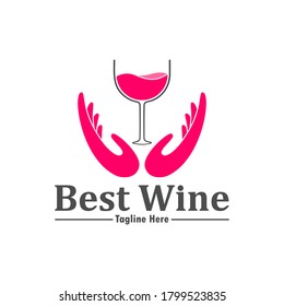 Bestes Weinlogo, geeignet für Weingeschäfte und Weinliebhaber