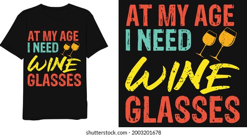 Best Wine Saying Vintage T-shirt Design Template