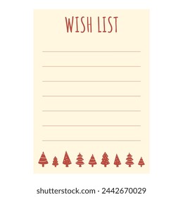 Best wish list icon cartoon vector. Card xmas. Design holiday paper