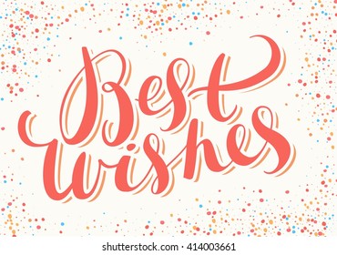 Best Wishes Card Stock Vector (Royalty Free) 359175059