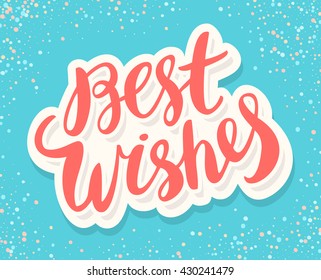 Best Wishes Greeting Card Stock Vector (Royalty Free) 483576475