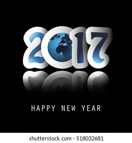  Best Wishes - Celebrate New Year All Around the World - Greeting Card or Background Design - 2017