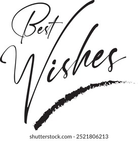 best wishes design silhouette vector file illustration.