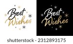 Best wishes with gold stars