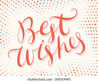 Best Wishes. Greeting card.
