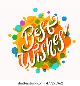 Best wishes! Greeting card.